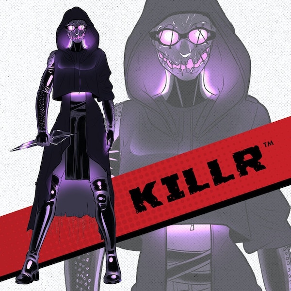 Character art for KILLR from TRUE BELIEVERS