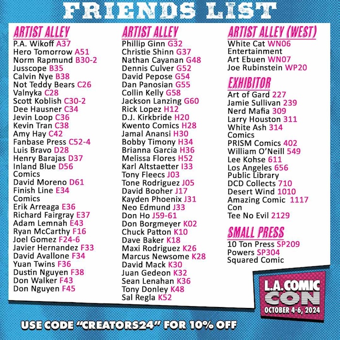 LACC 2024 Friends List