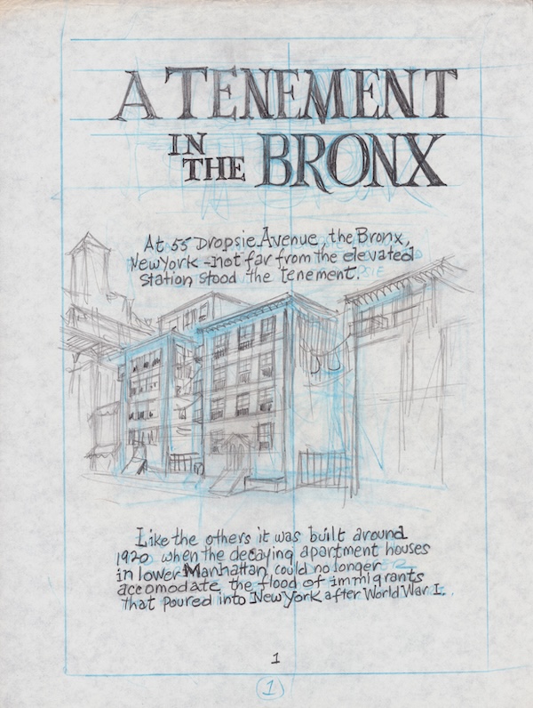 A Tenament in the Bronx sketch