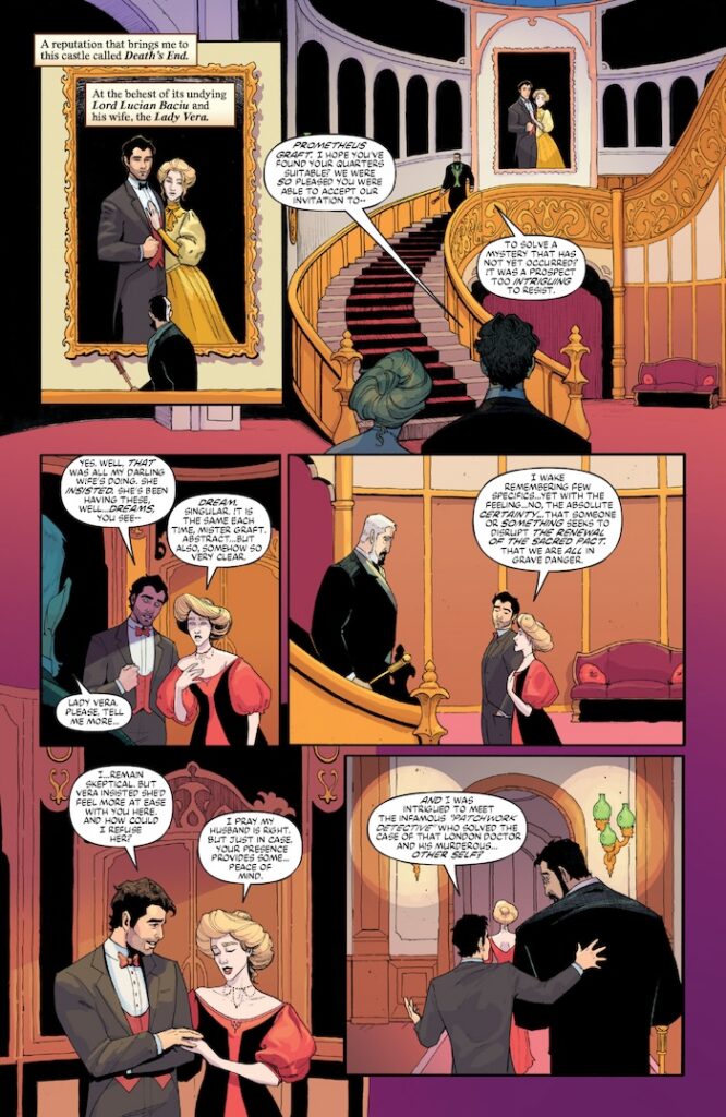 Fanbase Press Interviews George Northy and Caitlin Yarsky on the Upcoming Release of the New Murder Mystery Series, ‘Prometheus Graft: The Slayings at Death’s End,’ with Oni Press 1 PROMETHEUS GRAFT 1 SAMPLE PG 04